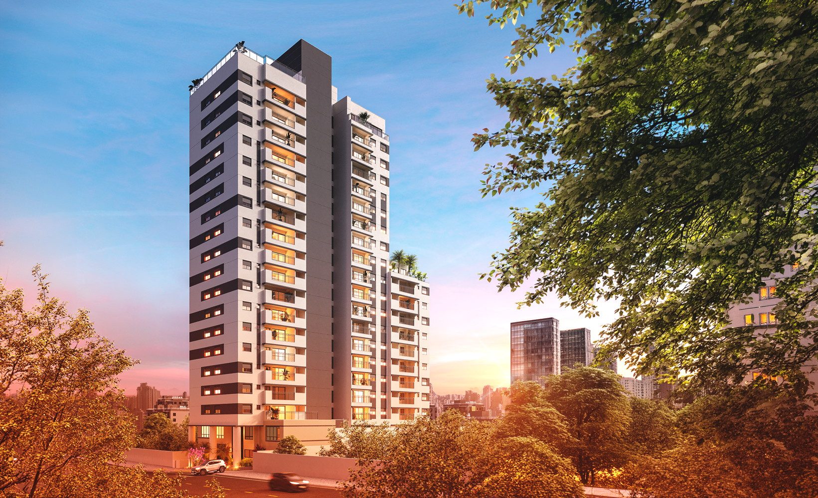 Fachada do Venue 218 Residence, na zona leste de São Paulo